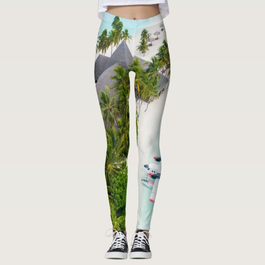 Schöne Meerestiere Leggings (Vorderseite)