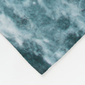 Schöne Meereswellen Fleecedecke (Ecke)