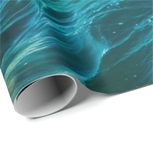 Schöne Meereswellen Geschenkpapier (Rolleneckpunkt)