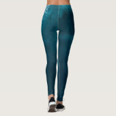Schöne Meereswellen Leggings (Rückseite)