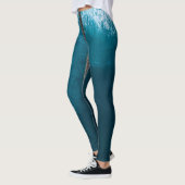 Schöne Meereswellen Leggings (Links)