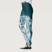 Schöne Meereswellen Leggings (Links)