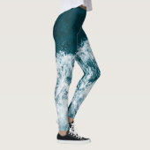 Schöne Meereswellen Leggings (Rechts)