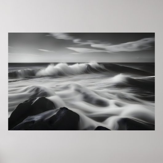 Schöne Meereswellen Poster (Vorne)