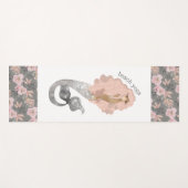 Schöne Meerjungfrau Floral Beach Yoga Yogamatte (Vorderseite (Horizontal))