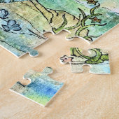 Schöne Meerjungfrau macht einige Waves Jigsaw Puzz Puzzle (Seite)