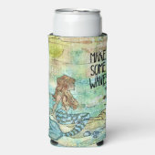 Schöne Meerjungfrau macht Wellen Selters Dosenkühler (Seltzer Vorderseite)