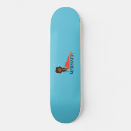 Schöne Meerjungfrau (Schwarze Girl) (afroamerikani Skateboard