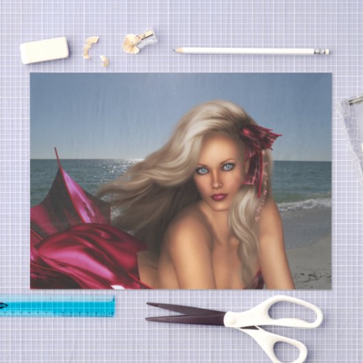 Schöne Meerjungfrau Seidenpapier (Handwerk)