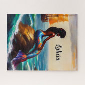 Schöne Meerjungfrau und das Meer Puzzle (Horizontal)