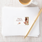 Schöne Meerjungfrau und Seashells Adresse Adressaufkleber (Insitu)