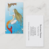 Schöne Meerjungfrau unter dem Meer Visitenkarte (Vorne/Hinten)