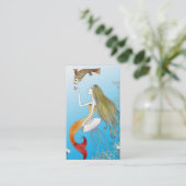 Schöne Meerjungfrau unter dem Meer Visitenkarte (Stehend Vorderseite)