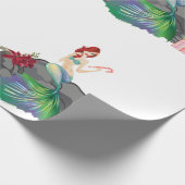 Schöne Meerjungfrau Weihnachten Geschenkpapier (Ecke)