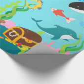 Schöne Meerjungfrauen u. Seeleben (MED. /Lg. Bild) Geschenkpapier (Ecke)