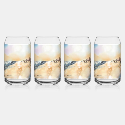 Schöne Meerseite in Ölgemälde Dosenglas (Vorderseite)