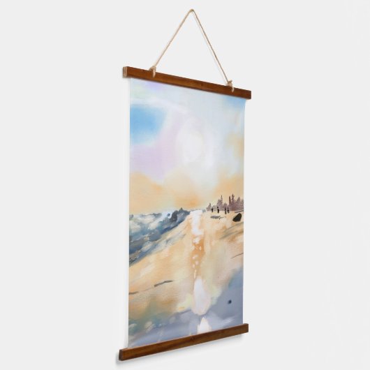 Schöne Meerseite in Ölgemälde Wandteppich Mit Holzrahmen (Gewinkelt)