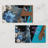 Schöne Mehendi-Kunstgestaltung Visitenkarte (Vorne/Hinten)