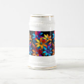 Schöne mehrfarbige Blume Design-32908 Bierglas (Mittel)