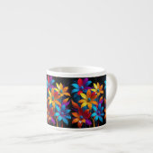 Schöne mehrfarbige Blume Design-32908 Espressotasse (Vorderseite Rechts)