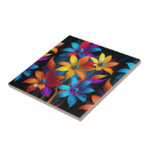 Schöne mehrfarbige Blume Design-32908 Fliese (Seite)