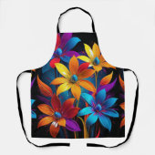 Schöne mehrfarbige Blume Design-32908 Schürze (Vorderseite)