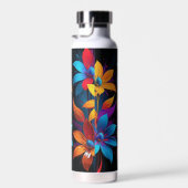 Schöne mehrfarbige Blume Design-32908 Trinkflasche (Rechts)