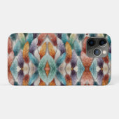Schöne mehrfarbige Eiskristall-Federn Case-Mate iPhone Hülle (Rückseite (Horizontal))