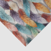 Schöne mehrfarbige Eiskristall-Federn Seidenpapier (Detail)