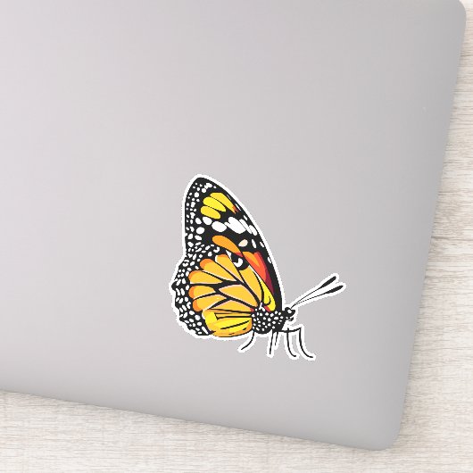 Schöne mehrfarbige Schmetterlinge Aufkleber (Detail)