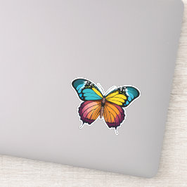 Schöne mehrfarbige Schmetterlinge Aufkleber