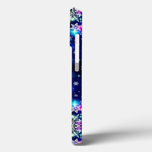 Schöne mehrfarbige Schneeflocken Case-Mate iPhone Hülle (Rückseite / Links)