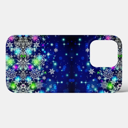 Schöne mehrfarbige Schneeflocken Case-Mate iPhone Hülle (Rückseite (Horizontal))