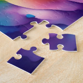 Schöne Melkfarben Abstrakt Splash Puzzle (Seite)