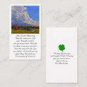 Schöne Memorial Sympathy Card Visitenkarte (Vorne/Hinten)