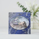 Schöne Mermaid Baby Dusche Einladungen (Stehend Vorderseite)