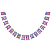 Schöne Mermaid Birthday Balloon Foil Letters Wimpelkette (Alle)