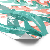 Schöne Mermaid Girl Birthday Poster-Zeichen Poster (Ecke)