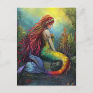 Schöne Mermaid Postkarte