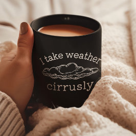 Schöne Meteorologie, Wolkendesign, Wettervorhersag Kaffeetasse