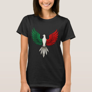 Schöne Mexikanische Flaggen-Taube Patriotischer Fr T-Shirt