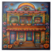 Schöne mexikanische Kunst Fliese (Vorderseite)