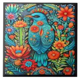 Schöne mexikanische Kunst Fliese