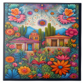 Schöne mexikanische Kunst Fliese (Vorderseite)