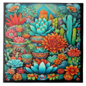 Schöne mexikanische Kunst Fliese (Vorderseite)