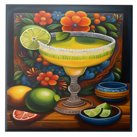 Schöne mexikanische Kunst Fliese (Vorderseite)