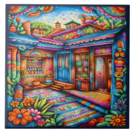 Schöne mexikanische Kunst Fliese