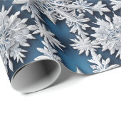 Schöne Midwinter Saison Snowflake Weihnachten Geschenkpapier (Rolleneckpunkt)