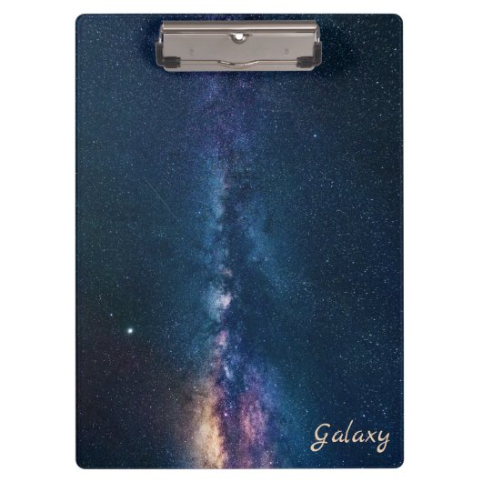 Schöne Milchstraße Klemmbrett (Vorderseite)