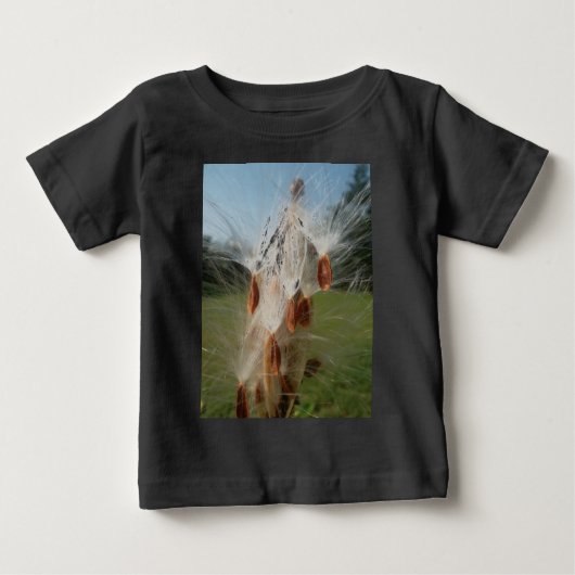 Schöne Milkweed Magie: Ein Skyward-Flugdesign Baby T-shirt (Vorderseite)